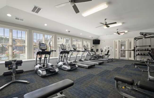 Fitness Center with cardio equipment at Ansley at Roberts Lake, Arden, 28704