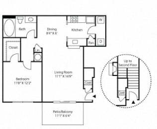 1 bed, 1 bath, 729 sqft, $1,423