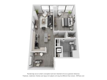 1 bed, 1 bath, $2,980