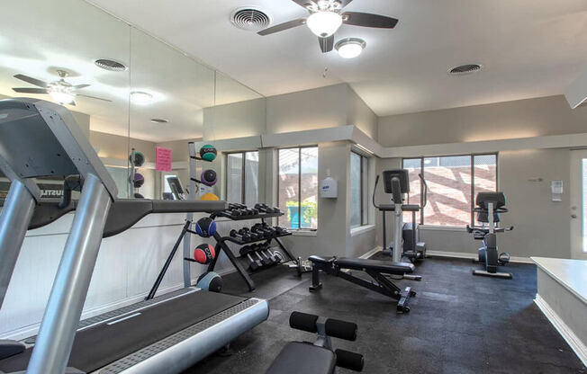 fitness center at Timber Ridge Apartments