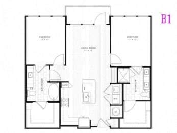 2 beds, 2 baths, 1,054 sqft, $2,253