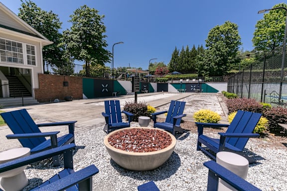 Outdoor Fire Pit at Willowest in Collier Hills in Atlanta, GA 30318