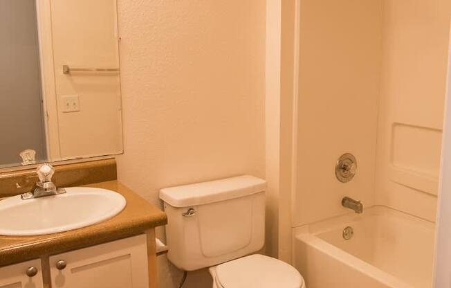 Clackamas Trails Vacant Apartment Upgraded Bathroom at Clackamas Trails Apartments, Oregon, 97222