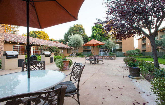 Outdoor Grill With Intimate Seating Area at The Monterey, San Jose, California