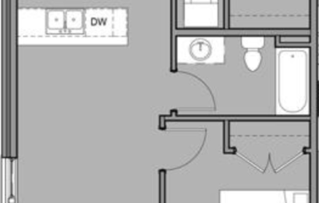 1 bed, 1 bath, 583 sqft, $2,175, Unit 401