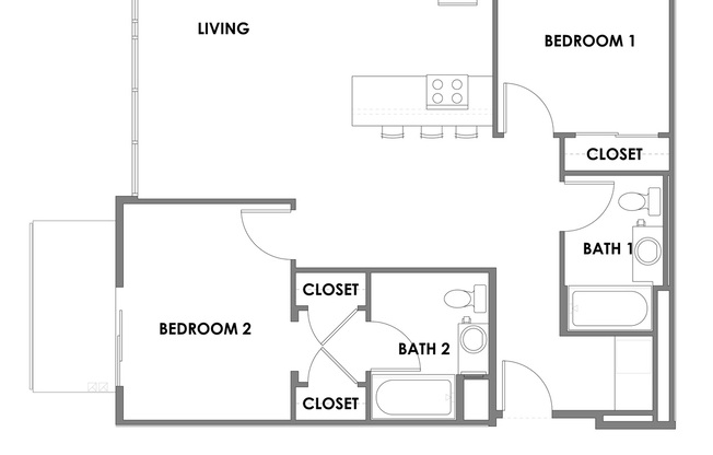 2 beds, 2 baths, 958 sqft, $3,275, Unit 321
