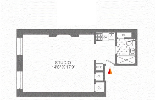 Studio, 1 bath, $3,225, Unit 2R