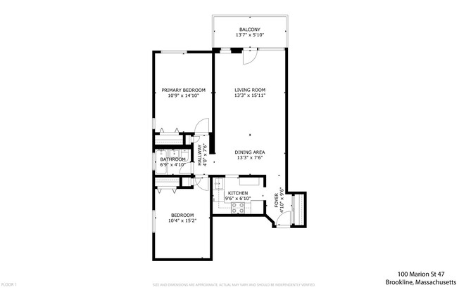 2 beds, 1 bath, 878 sqft, $3,500, Unit 47