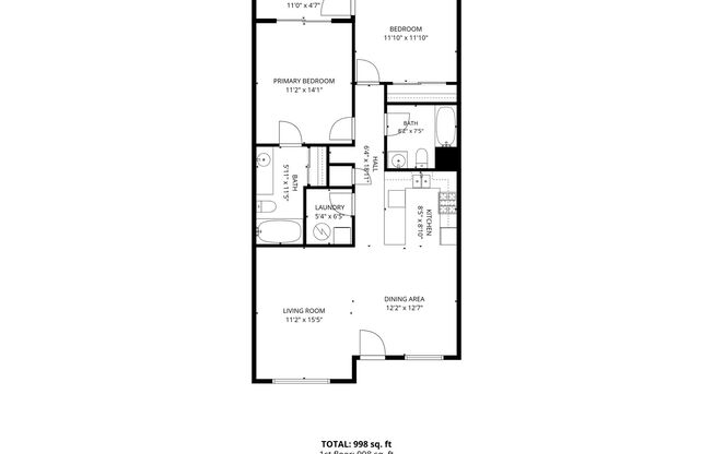 2 beds, 2 baths, 1,047 sqft, $2,695, Unit 207