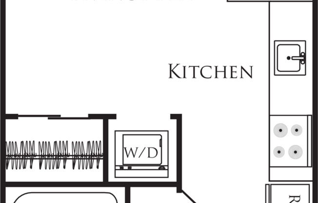 Studio, 1 bath, 311 sqft, $1,228, Unit 212