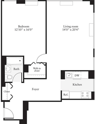 1 bed, 1 bath, 835 sqft, $3,388, Unit 1018