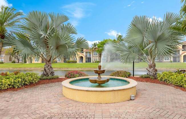 Murano Delray Beach fountain