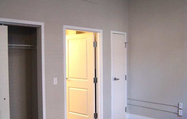 an empty room with a door open to a closet at Residences at South High, Pittsburgh Pennsylvania ? 