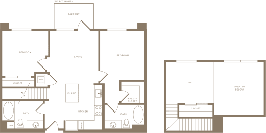 2 beds, 2 baths, 1,103 sqft, $4,572