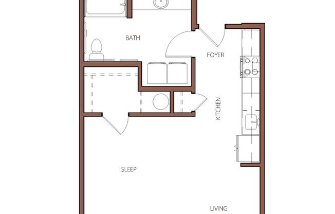 1 bed, 1 bath, $1,600, Unit Unit B516