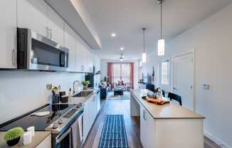 Corsair Apartments Kitchen with Island