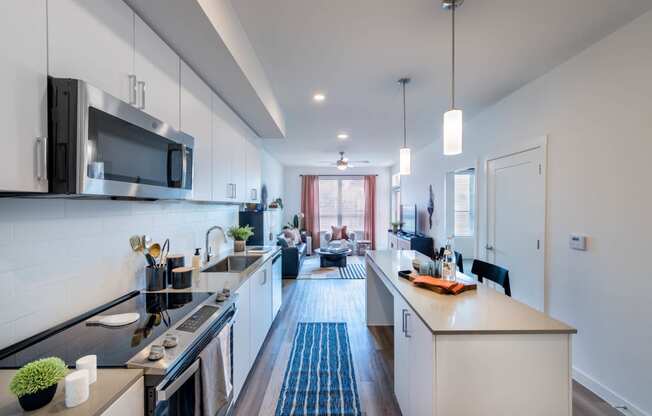 Corsair Apartments Kitchen with Island