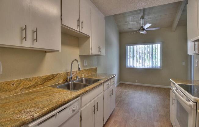 Fully Furnished Kitchen at Balboa Apartments, Sunnyvale