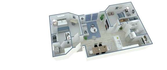 2 beds, 2 baths, 990 sqft, $2,421