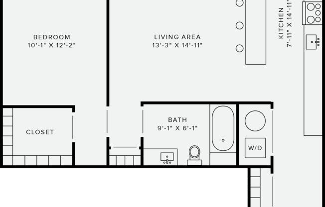 1 bed, 1 bath, 746 sqft, $2,000
