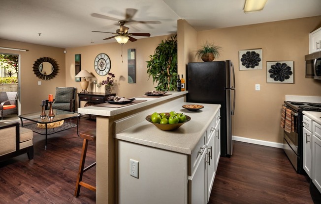 Kitchen With Living Room at Renaissance Terrace, California, 90813