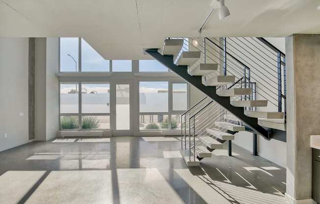 Select townhomes feature concrete floors