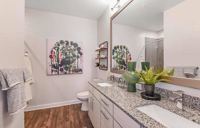 Bathroom at The Foundry Luxury Apartments in Tampa FL