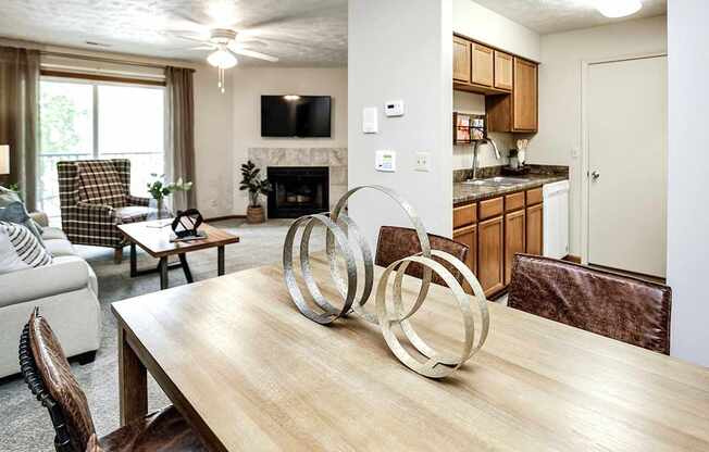 One- two- and three-bedroom apartment homes featuring amenities like three pools, fitness center, basketball court and much more at The Pointe in La Vista, NE