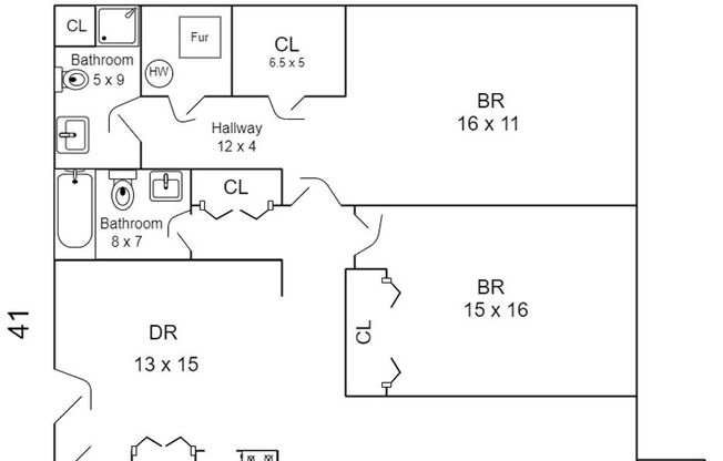 2 beds, 2 baths, $925, Unit 4910 - BLDG - 05