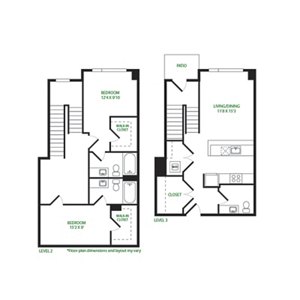 2 beds, 2.5 baths, 1,318 sqft, $4,026
