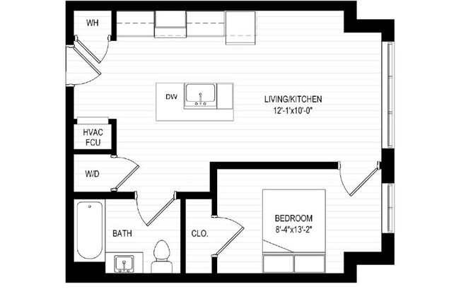 1 bed, 1 bath, 500 sqft, $2,450, Unit 515