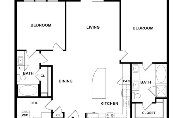 2 beds, 2 baths, 1,180 sqft, $2,085