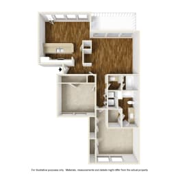 2 beds, 2 baths, 1,180 sqft, $1,476