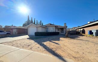 Northeast El Paso 3 Bed/1.5 Bath