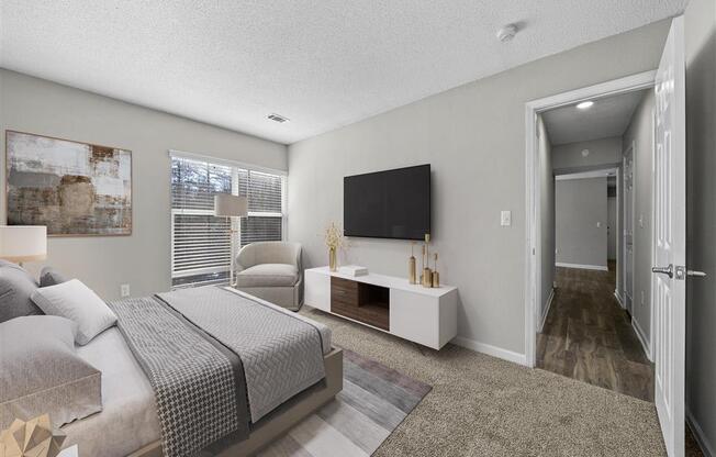 Master Bedroom with plush carpet.  at Concord Crossing, Georgia, 30082