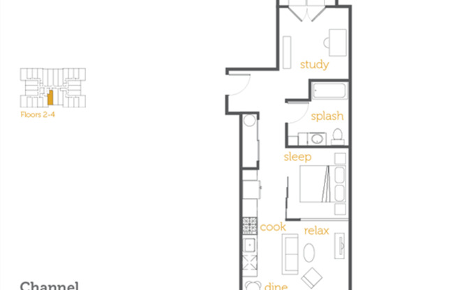 1 bed, 1 bath, 667 sqft, $2,025, Unit 225