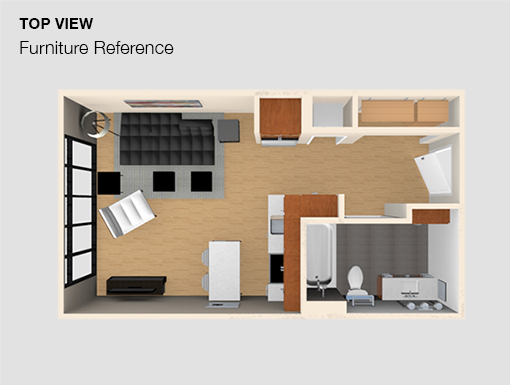 Studio, 1 bath, $2,200, Unit 224
