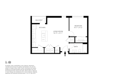 1 bed, 1 bath, 655 sqft, $1,875