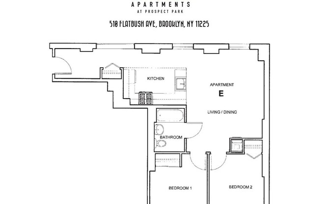 2 beds, 1 bath, $4,100, Unit 4G