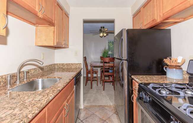 Kitchen  at 444 Park Apartments, Richmond Heights, 44143