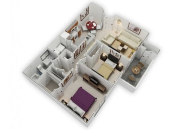 2 beds, 1 bath, $2,238