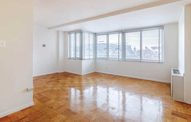 Studio Living Room with Hard Surface Flooring