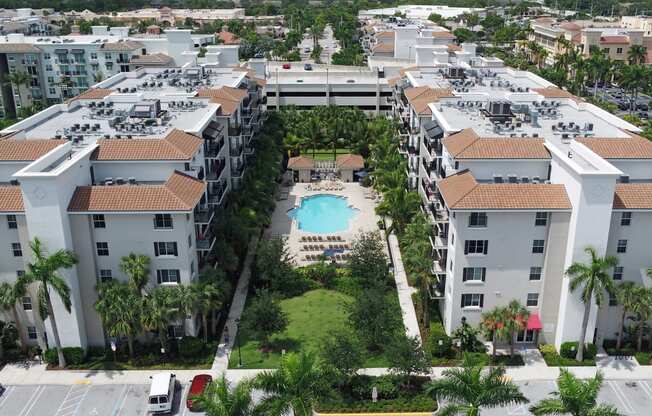 a view of the resort from the top of the building