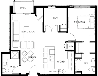 1 bed, 2 baths, 904 sqft, $2,020