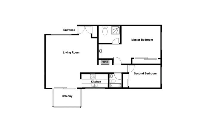 2 beds, 2 baths, 1,000 sqft, $3,192, Unit 205