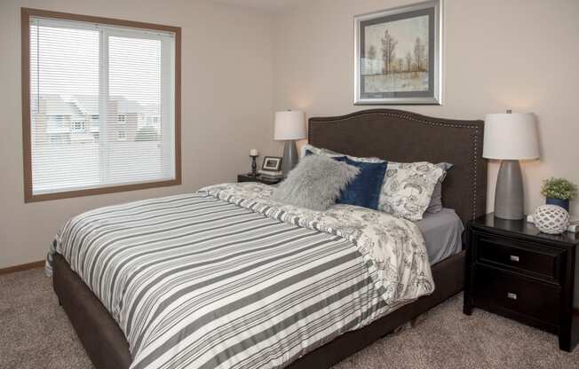 Classic 2 bedroom, 1.5 bath, bedroom at Cinnamon Ridge Apartments, Eagan