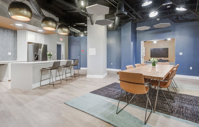 Resident Lounge With Kitchen.