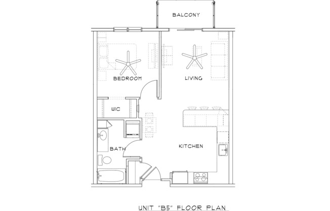 1 bed, 1 bath, 660 sqft, $1,520, Unit 307