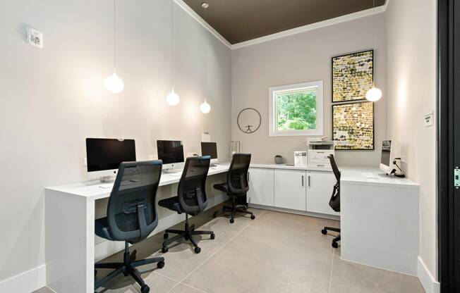 Business Center with Computers