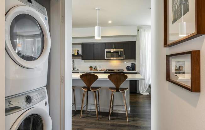 Front Load Washer and Dryer at F11 Luxury Apartments in San Diego, CA